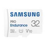 SAMSUNG PRO Endurance microSDXC 32GB + SD adaptér / Class 10 / UHS-I / U3 / čítanie: 100MBs / zápis: 40MBs (MB-MJ32KA/EU)