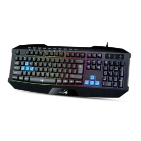 Genius Scorpion K215 čierna / Herná drôtová klávesnica / podsvietená / USB / CZ+SK layout (31310474118)