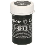 Gélová farba midnight black pastelová 25 g - Sugarflair - Sugarflair