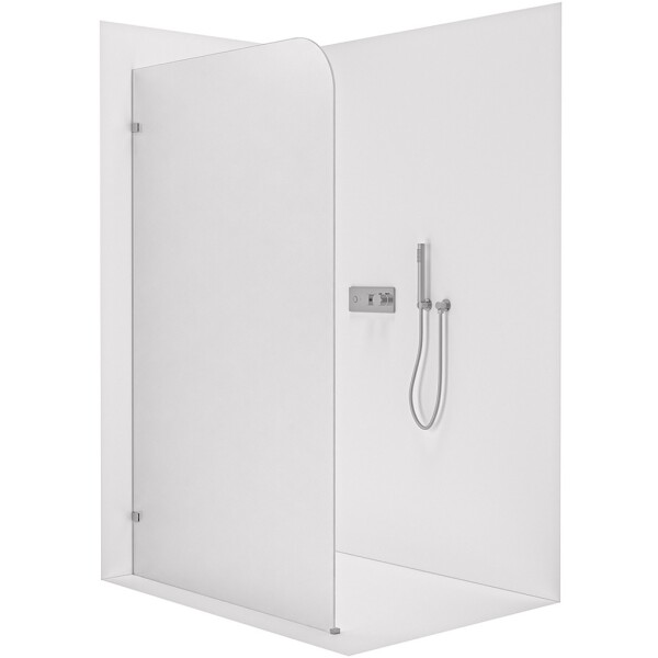 CERANO - Sprchová zástena Walk-in Orbis - Ľavá - 8 mm - chróm, mliečne sklo - 80x200 CER-682222