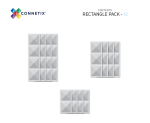 Connetix Connetix Tiles - Magnetická Stavebnica Priehľadná Obdĺžniky 12 ks