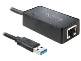 DeLock adaptér USB 3.0 / Gigabit LAN 10/100/1000 Mb/s (62121)