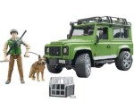 Bruder 2587 Land Rover Defender + figúrka poľovníka a psa