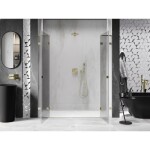 MEXEN/S - Lunar L Duo sprchové dvere krídlové 170, transparent, zlatá 834DL-170-000-50-00