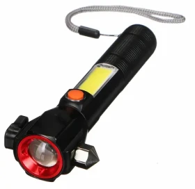 SIXTOL CAR LAMP SAFETY / Svietidlo do auta bezpečnostné s magnetom / 300 lm / COB LED / USB (SX3213)