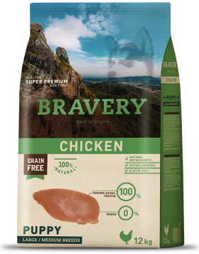 Bravery dog Large/Medium Puppy Chicken