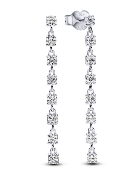 Pandora Luxusné strieborné náušnice so zirkónmi Timeless 293159C01