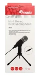 Equip stolný mikrofón čierna / Stolný mikrofón / Jack 3,5 mm / 1,8 m / Plug Play (245341)