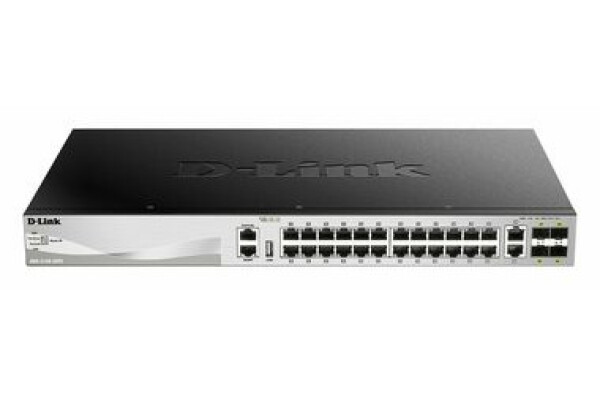 D-Link DGS-3130-30TS Switch / 24x GLAN / 2x 10GLAN / 4 x 10G SFP+ (DGS-3130-30TS/SI)