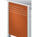 Manuflex ZB3350.2001 Bočný panel pre štandardné pracovné stoly UNIVERSAL, šírka 606 x 606 mm, pre hĺbku stola 800 mm; ZB3350.2001