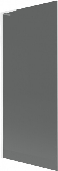 MEXEN/S - Next L vaňová zástena FIX 80 x 150, grafit, biela 895-080-000-03-40-20