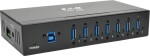 Eaton Eaton Tripp Lite series 7-Port USB 3.0 Hub SuperSpeed with Dedicated 2A USB Charging iPad Tablet Metal - Hub - 7 x SuperSpeed USB 3.0 - an DIN-Schiene montierbar, wandmontierbar