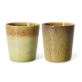 HK living Kameninový hrnček 70's Van Gogh / Sunflowers – sada 2 ks