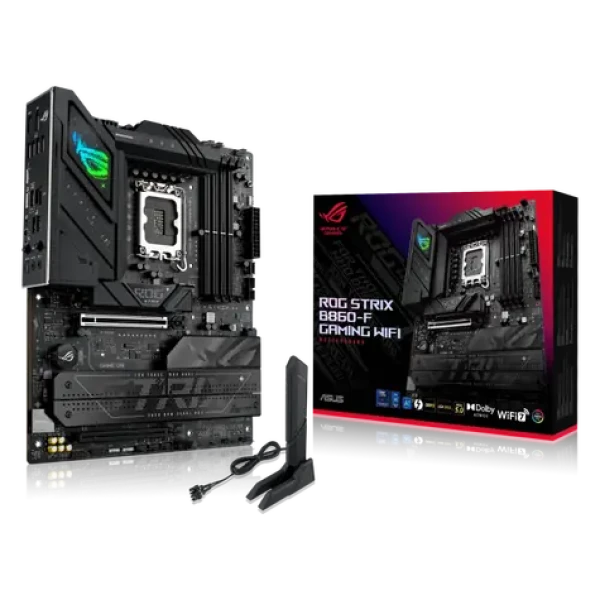 Asus ROG STRIX B860-F GAMING WIFI / B860 / LGA 1851 / 4X DDR5 / PCIEx 16 / 2.5 GLAN / Wi-Fi / ATX (90MB1JG0-M0EAY0)