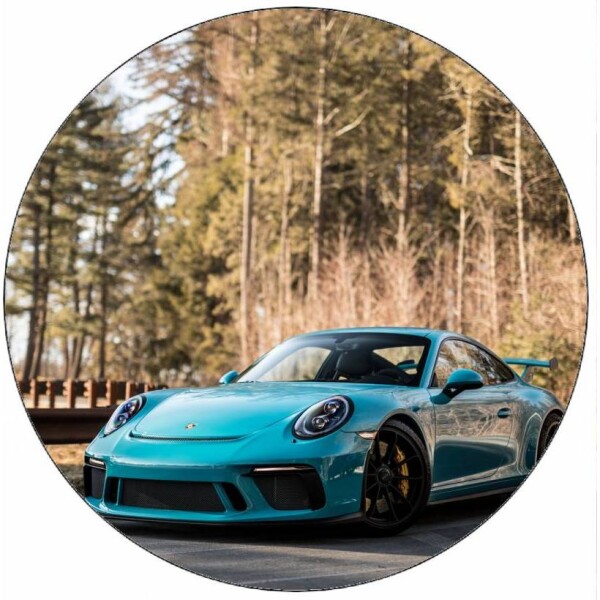 Jedlý papier Porsche 911 GT2 RS modré 19,5 cm - Pictu Hap - Pictu Hap