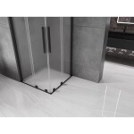 MEXEN/S - Velar Duo sprchovací kút, posuvné dvere 90 x 90, dekor, čierna 871-090-090-32-70