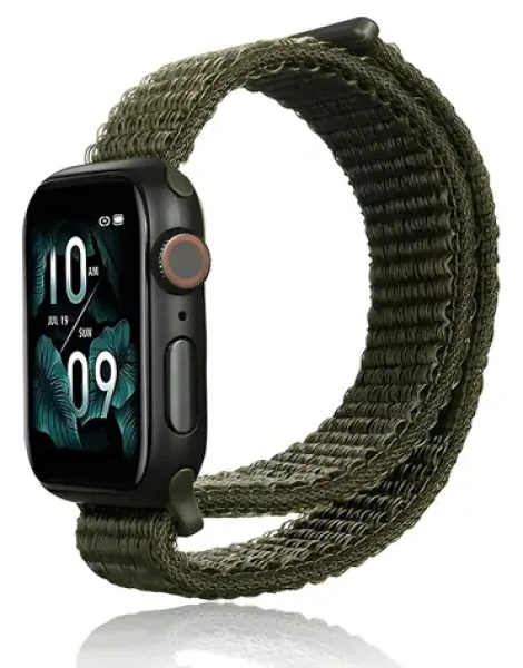 Beline Nylon Collection cargo khaki / Opasok pre Apple Watch / 38/40/41mm / nylonový