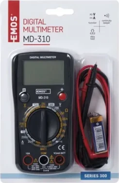 Emos MD-310 / Multimeter / AC / DC napätie 200-300 V / DC prúd 20 mA-10 A / test diód / podsvietený displej (2202017000)