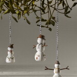 KÄHLER Vánoční ozdoba Hammershøi Christmas Snowman 9,5 cm