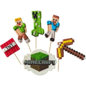 Cukrová figurka zapich do torty Minecraft - I LOVE CAKES - I LOVE CAKES