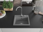 MEXEN MEXEN - Milo granitový, kuchyňský drez 1 435x410 mm, sivá 6505441000-71