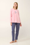 Vamp - Pyžamový komplet s potlačou Country Calico 21407 - Vamp pink blush M