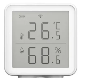 IQtech SmartLife TH01 biela / Wi-Fi Senzor teploty a vlhkosti / displej (IQTA128)
