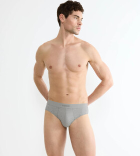 Sloggi Men - EVER Ease Briefs: 2× organické nohavičky Sloggi s termoreguláciou DARK GREY MELANGE XL