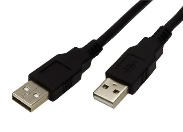 OEM USB 2.0 AA čierna / Kábel / prepojovací / 1,8 m (11.02.8918)
