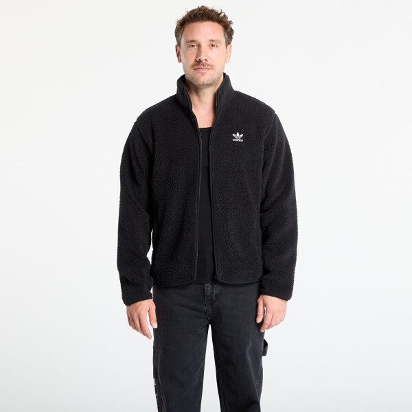 Mikina adidas Trefoil Essentials Teddy Fleece Black S