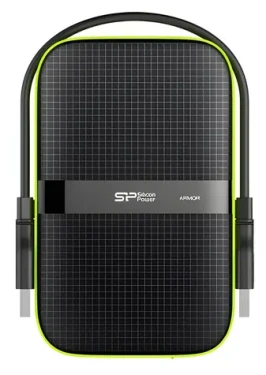 Silicon Power Armor A60 4TB čierna / Externý HDD / 2.5" / USB 3.2 / IPX4 (SP040TBPHDA60S3K)