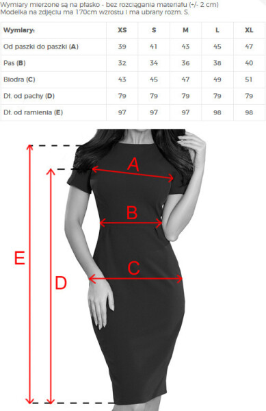 Elegantní zelené dámské šaty model 7276760 S - numoco