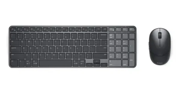DELL PRO KM746 grafitová / Set bezdrôtovej klávesnice a myši / US International / nabíjacia batéria / 5 tlačidiel (580-BDSC)