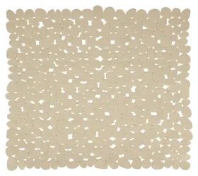 MSV GALETS protišmyková podložka do sprchy béžová / PVC / 53 x 53 cm