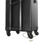 Aptel CA40 Kozmetický kufrík na kolieskach 4v1 93cm čierna