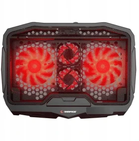 Rampage AD-RX34 čierna / chladiaca podložka / pre notebooky 12.1-17" / 4 ventilátory / USB-A (AD-RX34)