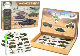 Mamido Sada Vzdelávacích Magnetických Puzzlí s Motívom Pozemné Vojny