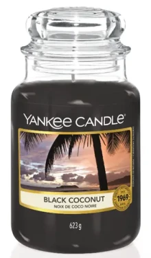 Yankee Candle Black Coconut veľký pohár 623g / doba horenia: až 150 h (5038580013412)