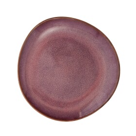 MADAM STOLTZ Dezertný tanier Plum Reactive Glaze Ø 16 cm