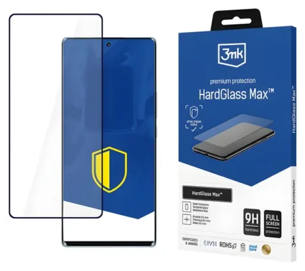3mk HardGlass Max Black pre Honor 70 / Tvrdené sklo / celoplošné