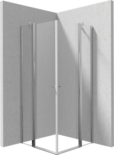 DEANTE/S - Sprchovací kút dvojité výklopné 80x80 KTSU042P+KTSU042P KERRIA/0409