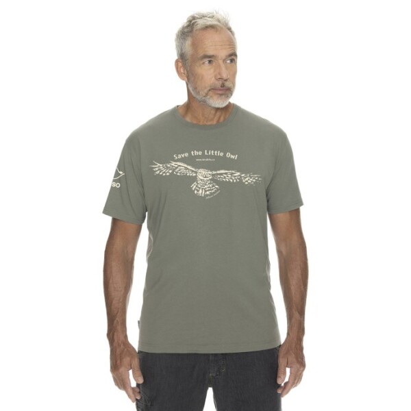 Bushman Nadačné tričko ČSO kuvik, khaki XXXXL