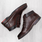 Pohodlné zateplené kožené čižmy Rieker M RKR625 brown 42