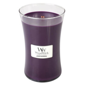 Woodwick Spiced BlackBerry 609.5g - váza veľká / doba horenia: až 120 hg (5038581054841)