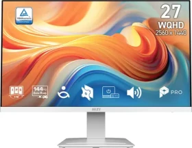 27" MSI PRE MP273QW E14 biela / IPS / 2560x1440 / 16:9 / 1ms / 1500:1 / 300cd-m2 / HDMI + DP / VESA (PRO MP273QW E14)