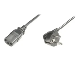 Digitus napájací kábel CEE 7/7 90° - C13 pravouhlý / Napájací kábel / IEC C13 (AK-440100-050-S)