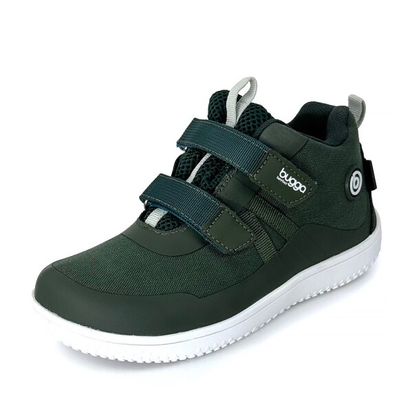Detská celoročná barefoot obuv s membránou BUGGA OSCAR Green B00191-19 - 30