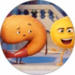 Jedlý papier Emoji vo filme smajlík a kreveta 19,5 cm - Pictu Hap - Pictu Hap