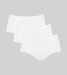 SLOGGI 24/7 COTTON LACE - Midi nohavičky (3 ks) pre každodenné pohodlie Sloggi WHITE 46