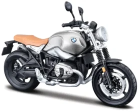 Maisto BMW R nine T Scrambler strieborná